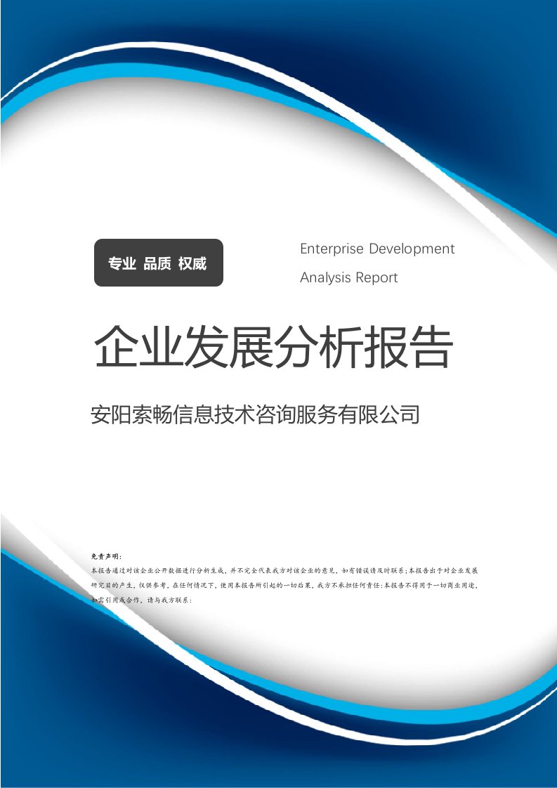 安陽索暢信息技術咨詢服務 發展現狀、核心優勢與未來展望分析報告